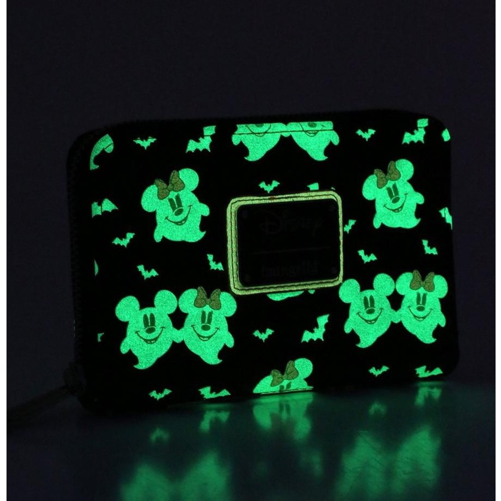 Ghost Minnie and Mickey Glow in the dark Wallet